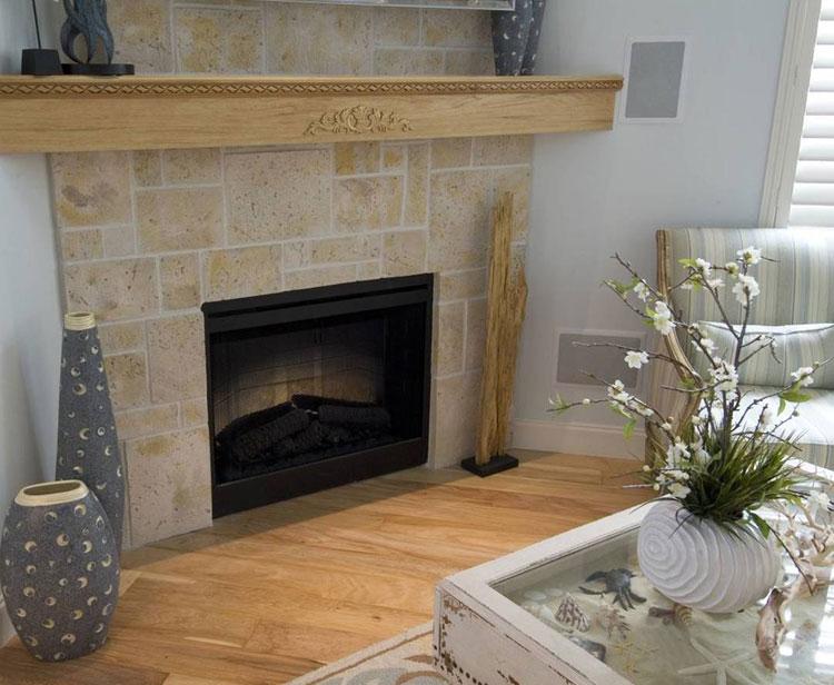Cultured Stone Coral Stone Random Feature Wall