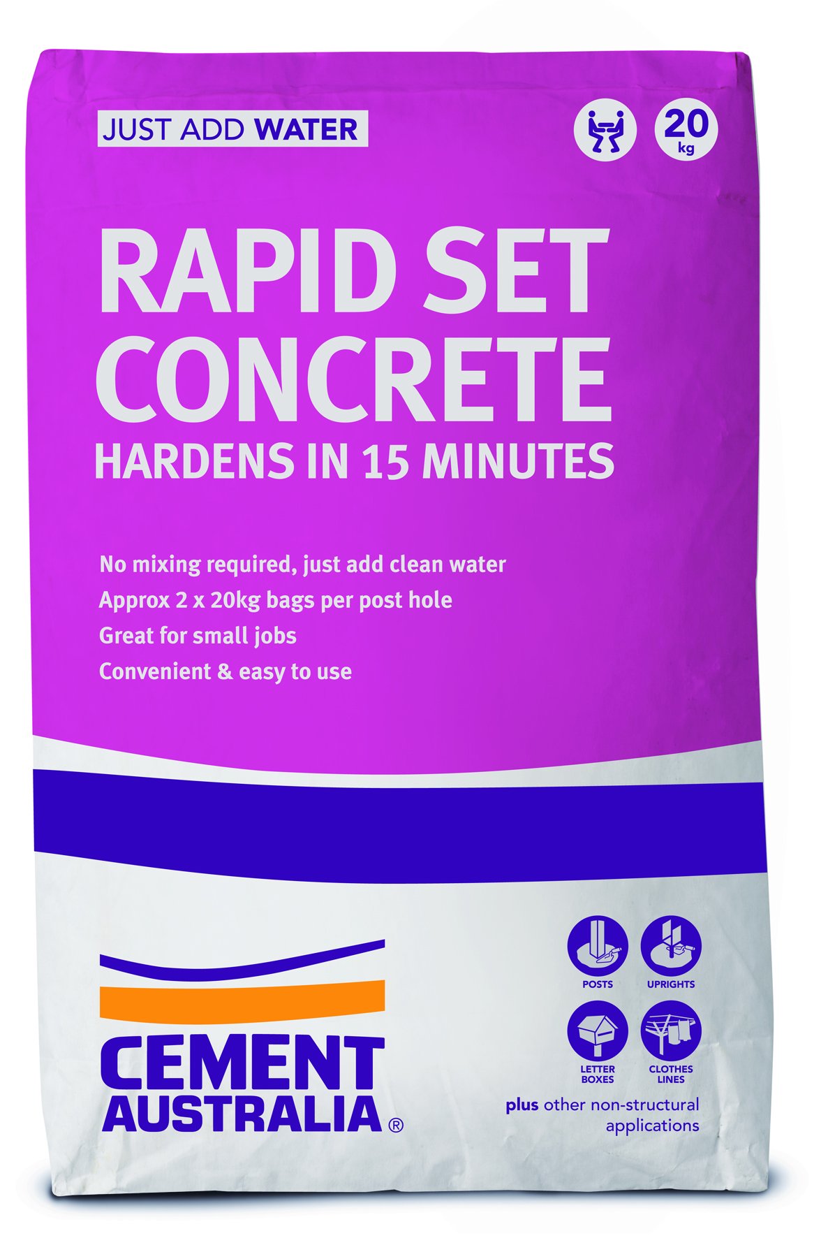 CEMENT AUSTRALIA RAPID SET 20KG BAG - ABC Building Products