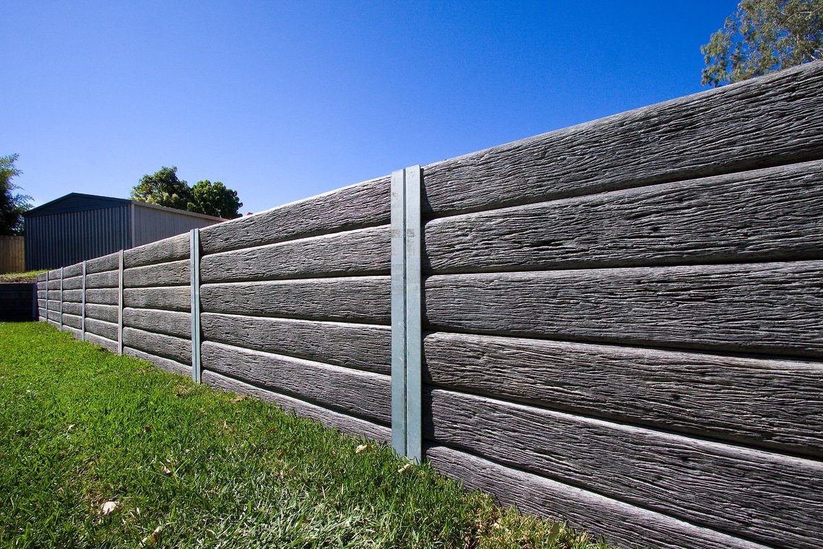 Aussie Concrete Gumtree 2000x200x75mm Sleeper Retaining Wall